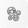 ícone de engajamento marketing no Instagram
