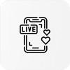 Ícone de Curtidas ao Vivo de Marketing no TikTok