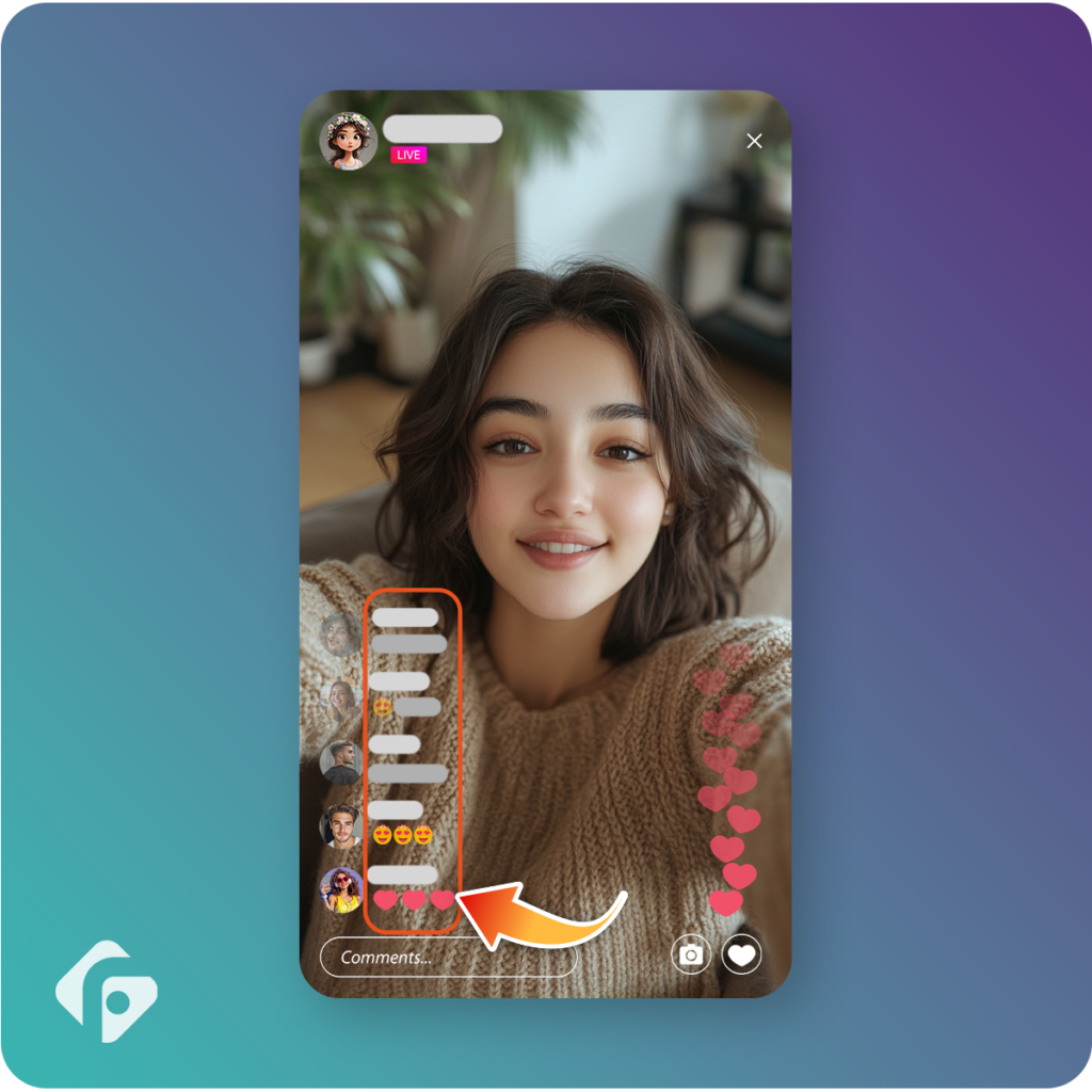 Instagram Live Kommentare