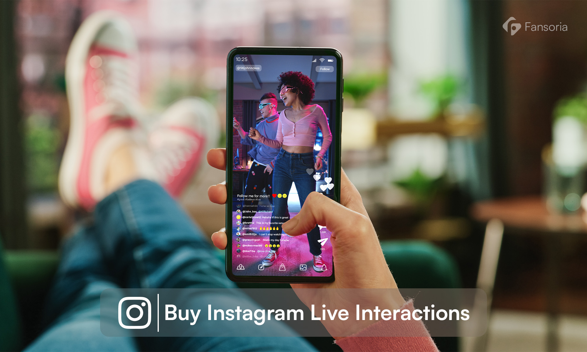 Comprar interações ao vivo no Instagram