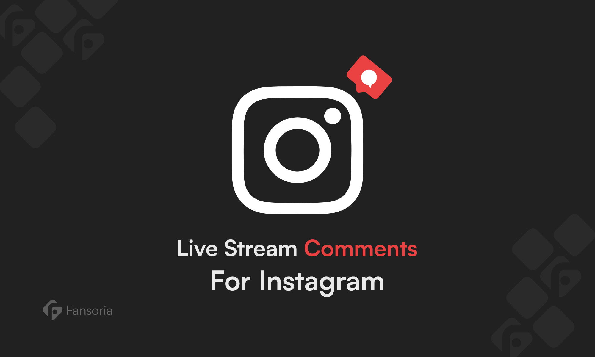 comentários de live stream para Instagram