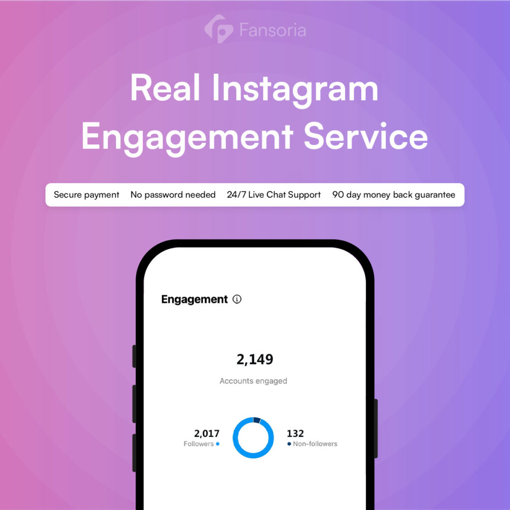 Real Instagram engagement service