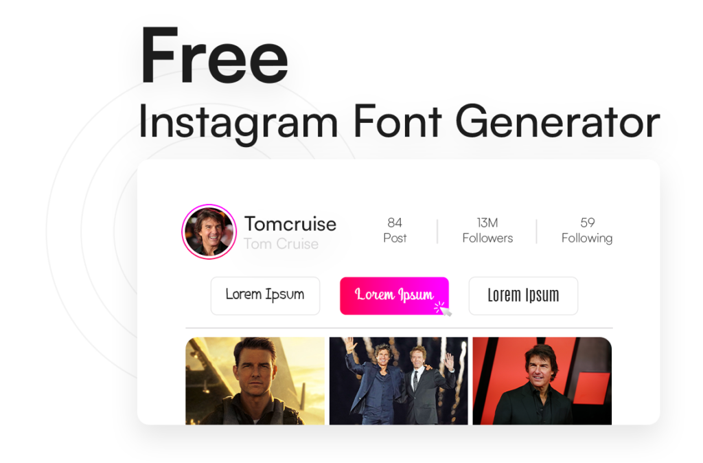 Darmowy generator czcionek Instagram