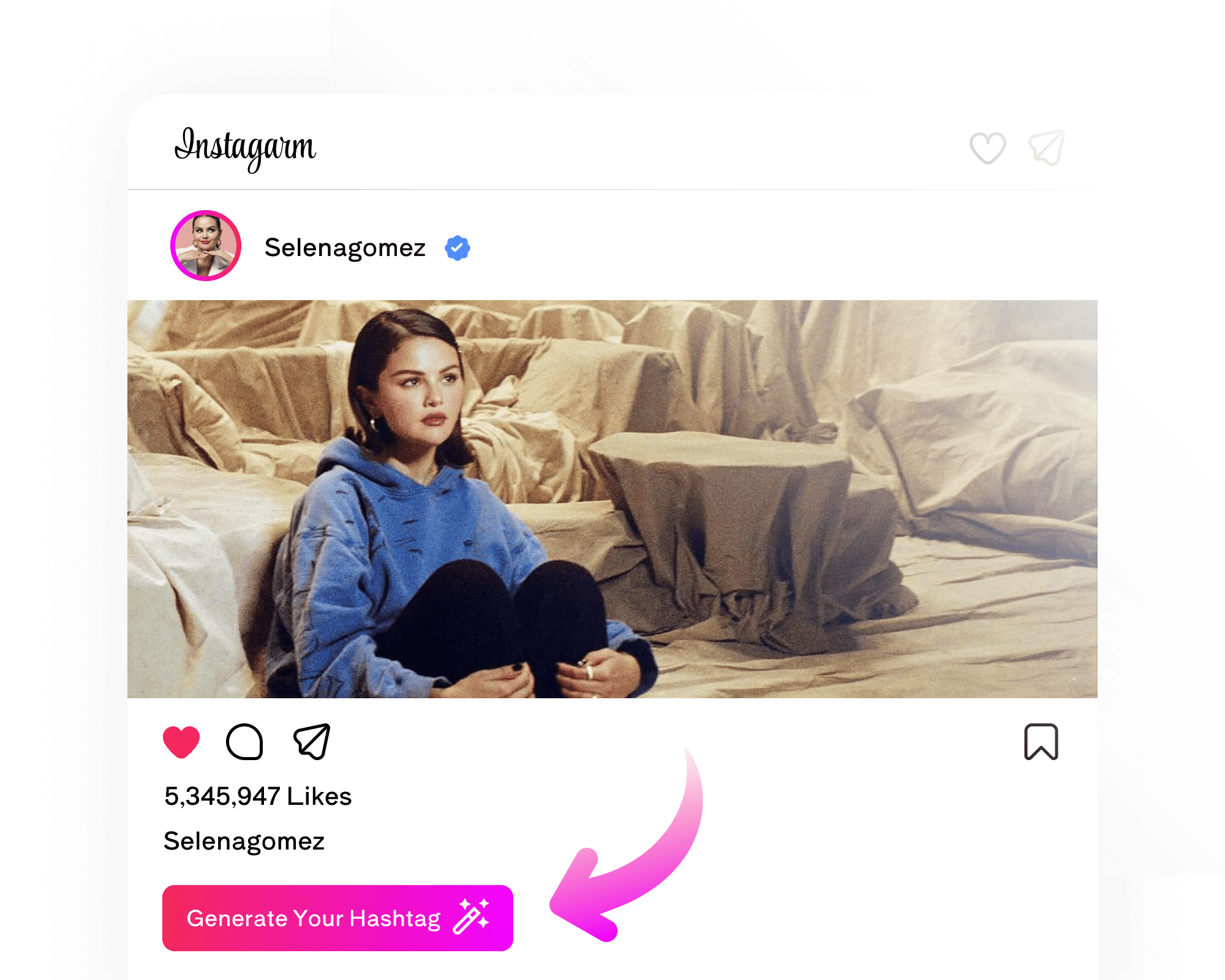 Gerador de Hashtags para Instagram