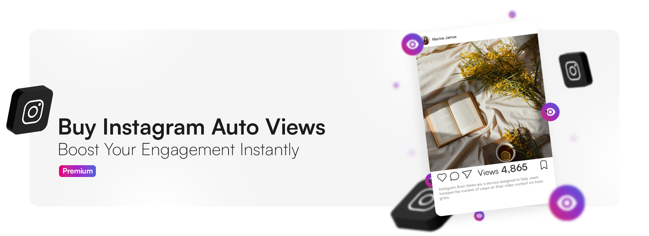 Comprar visualizações automáticas do Instagram