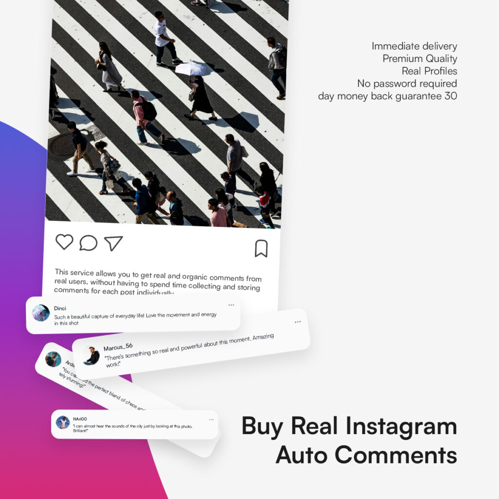 Buy real Instagram Auto Comments