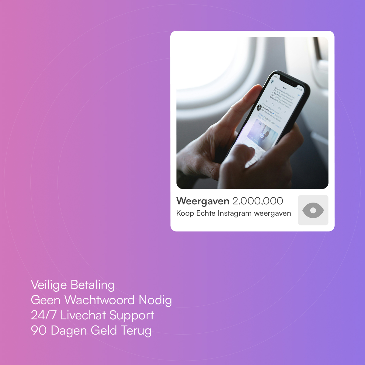 Koop echte Instagram-views
