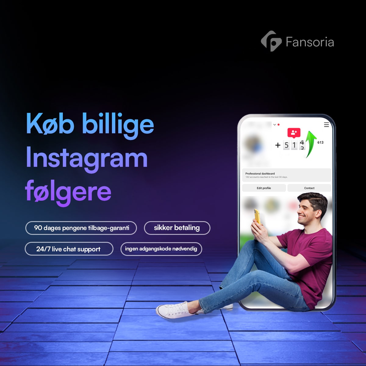 Højkvalitets Instagram følgere