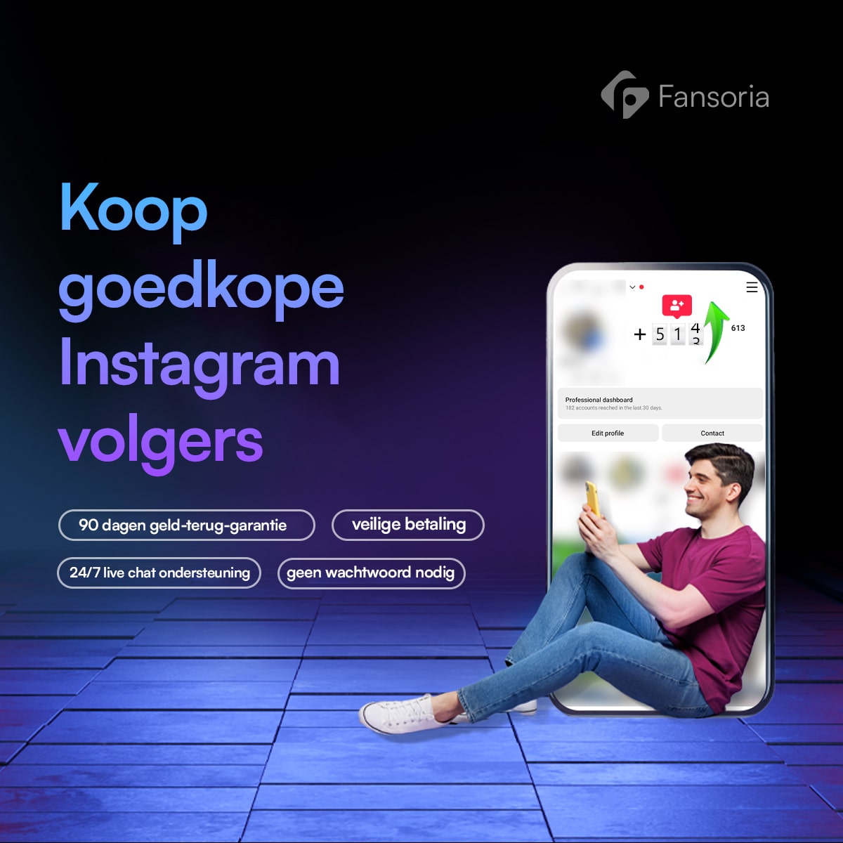 Hoge kwaliteit Instagram volgers
