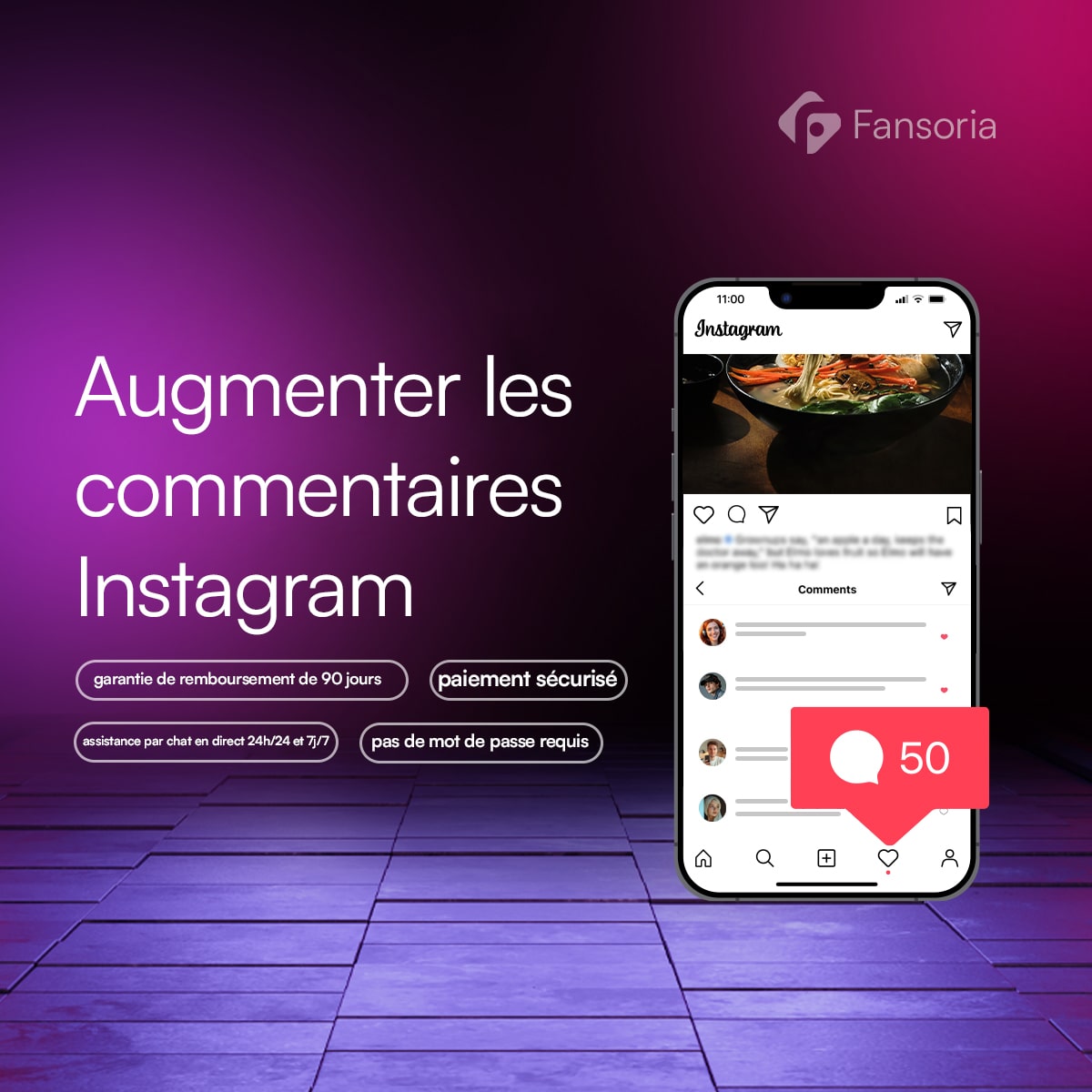 Acheter des Commentaires Instagram