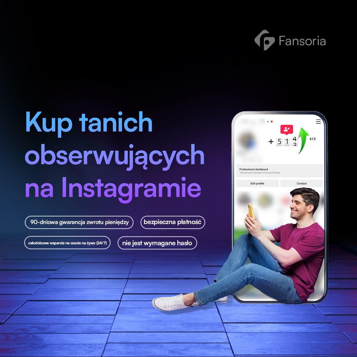 Wysokiej jakości obserwatorzy na Instagramie