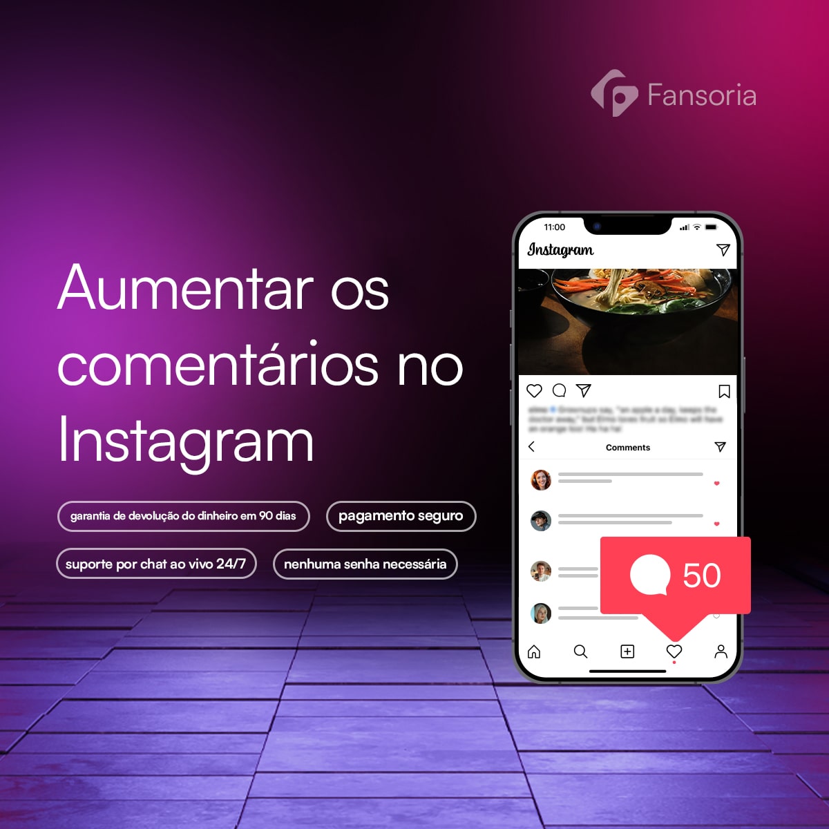 Comprar Comentários do Instagram