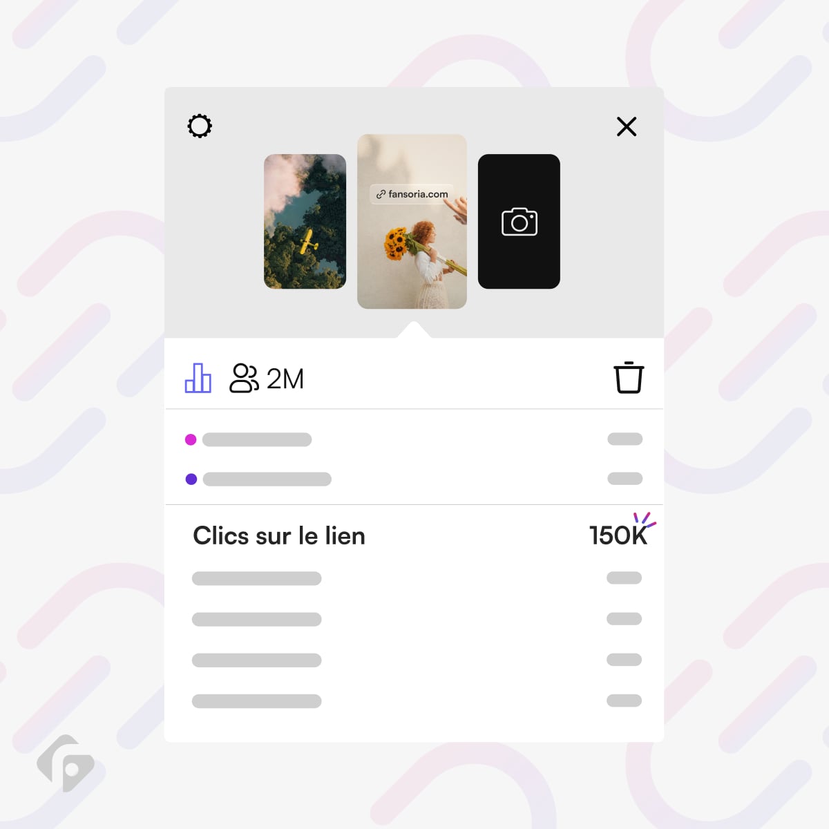 Clics sur les tags des stories Instagram - Après