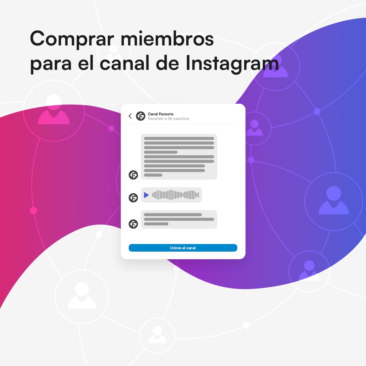Compra miembros de canal de Instagram