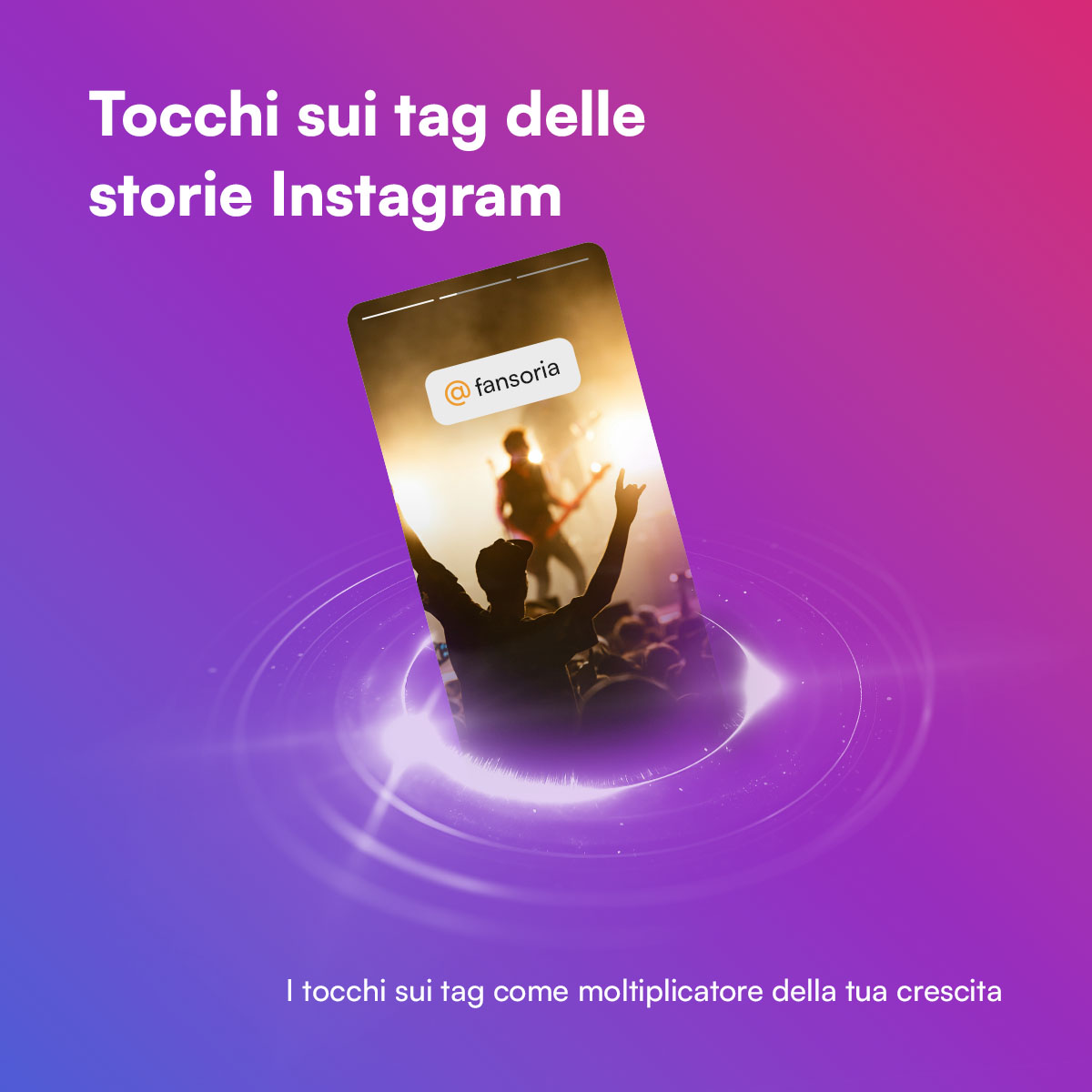 Acquista i tag Tap per le storie di Instagram da Fansoria
