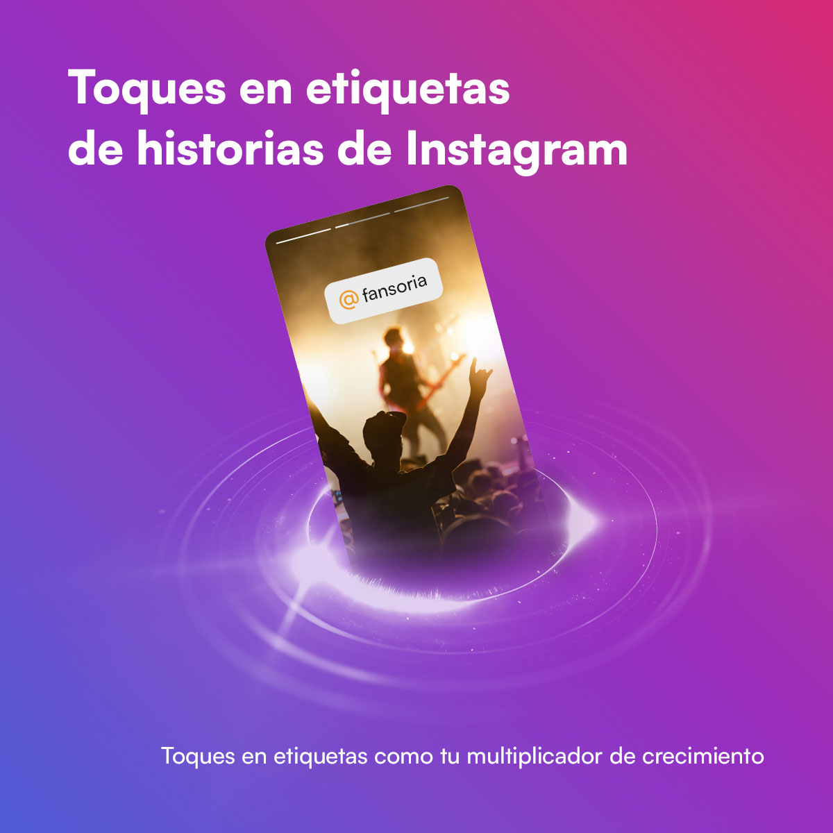 Compra etiquetas táctiles para historias de Instagram en Fansoria.