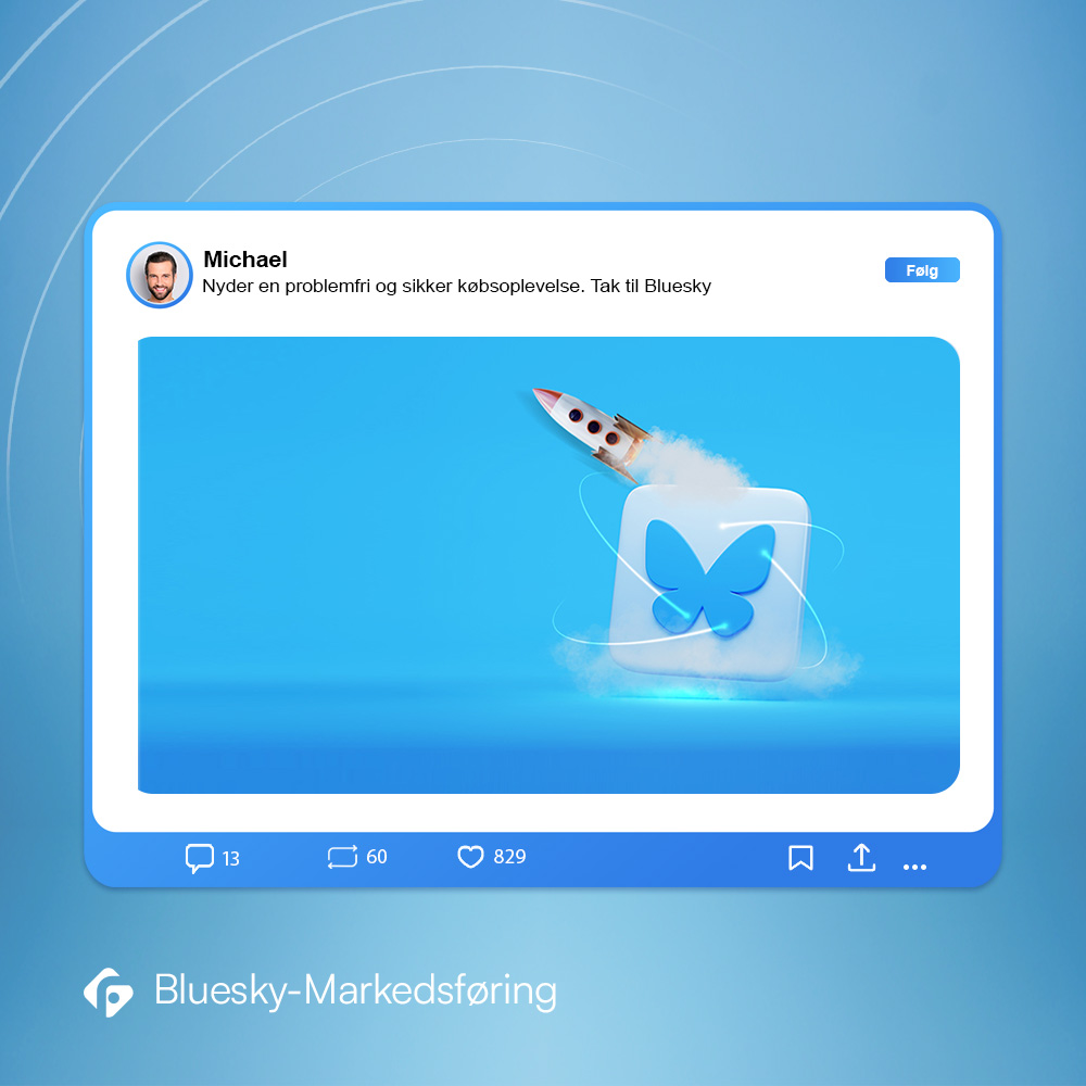 Bluesky markedsføring Danish