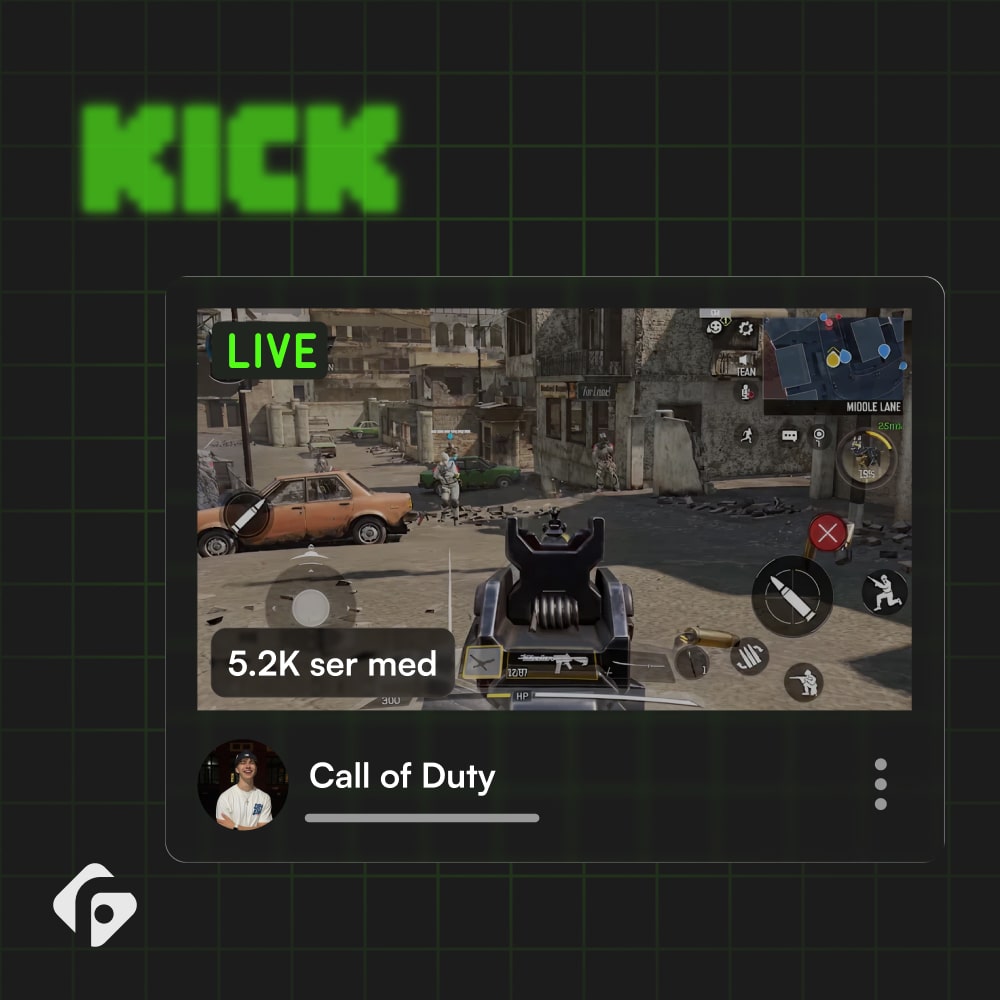 Live-stream på Kick