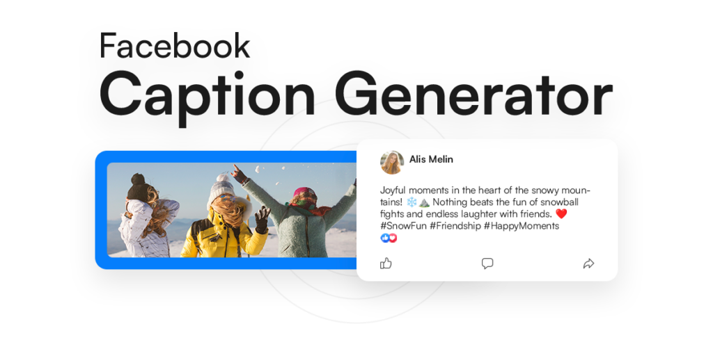 Generatore di didascalie per Facebook