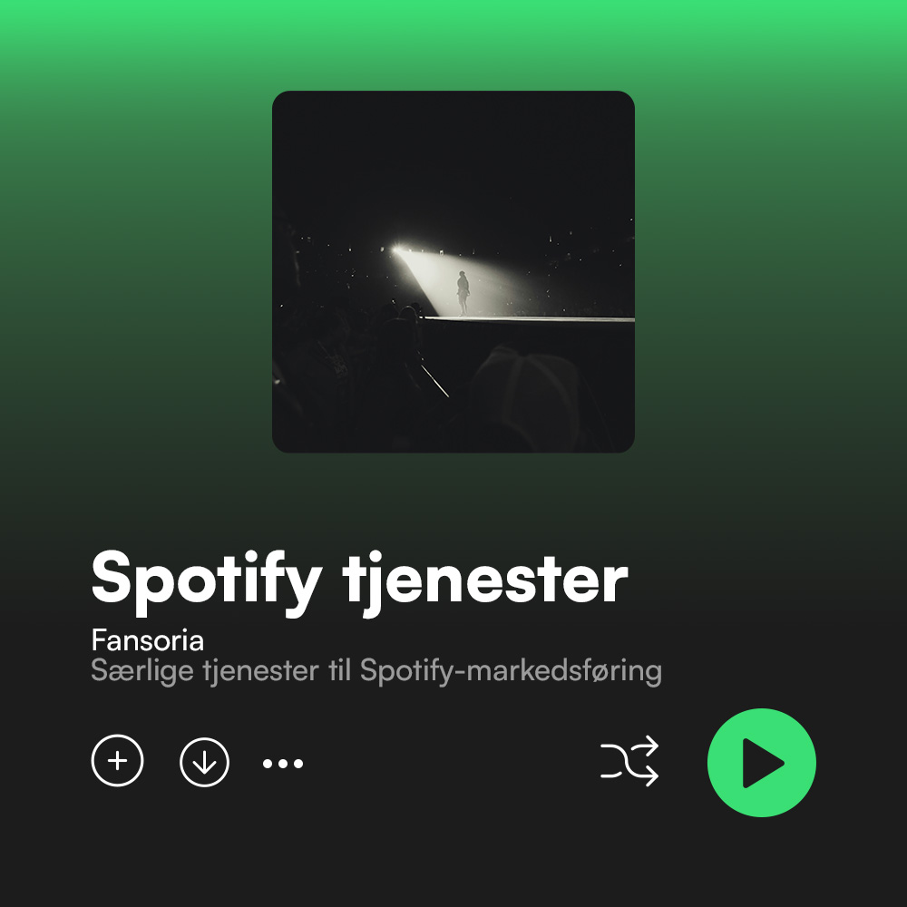 Fansoria Special Services for Spotify Marketing