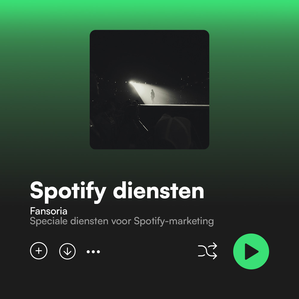 Fansoria Special Services voor Spotify Marketing