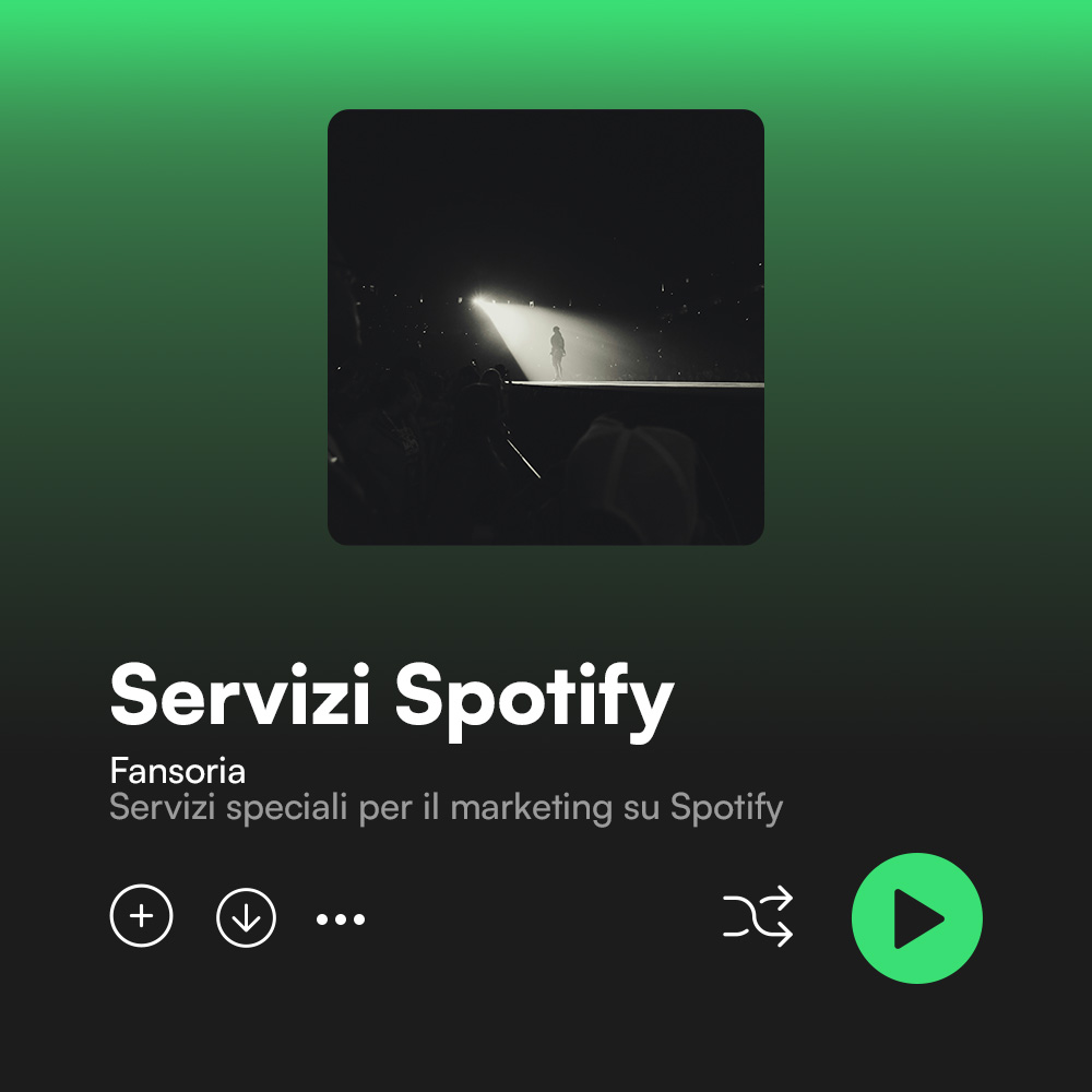 Fansoria Special Services for Spotify Marketing