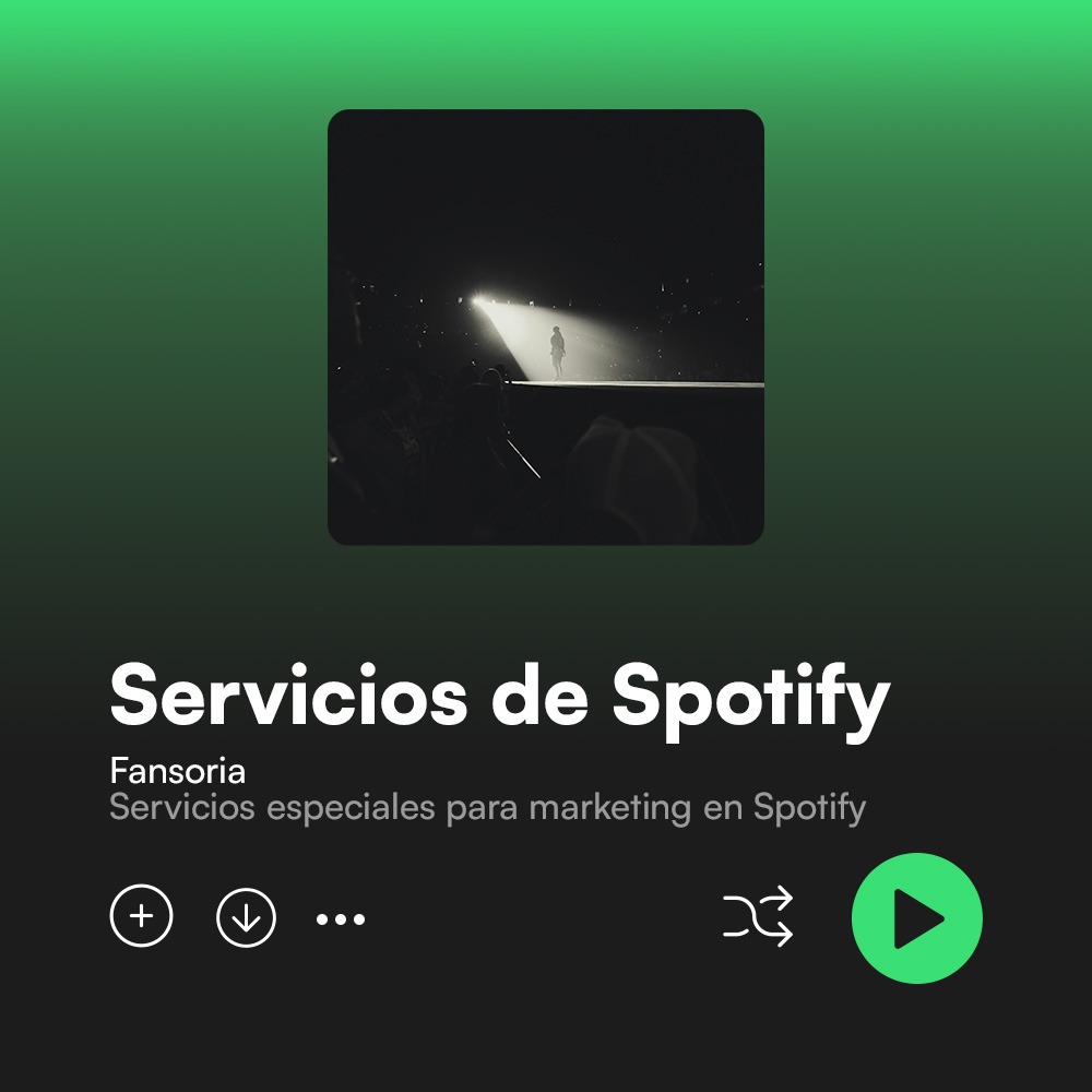 Fansoria Servicios Especiales para Marketing en Spotify