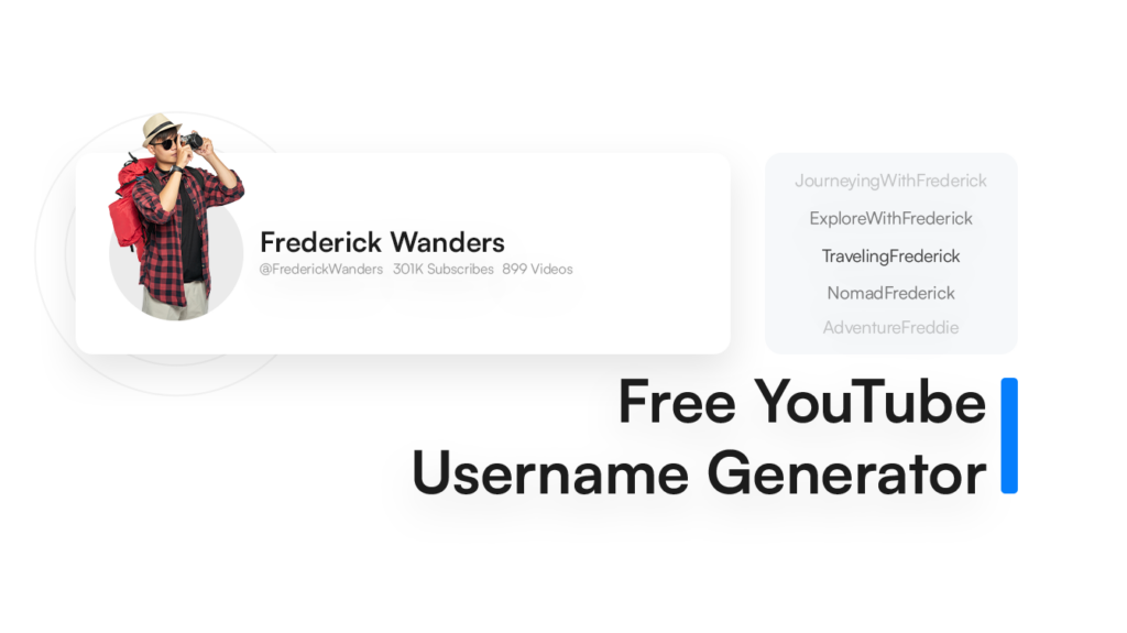 Gerador de Nome de Usuário Grátis para YouTube