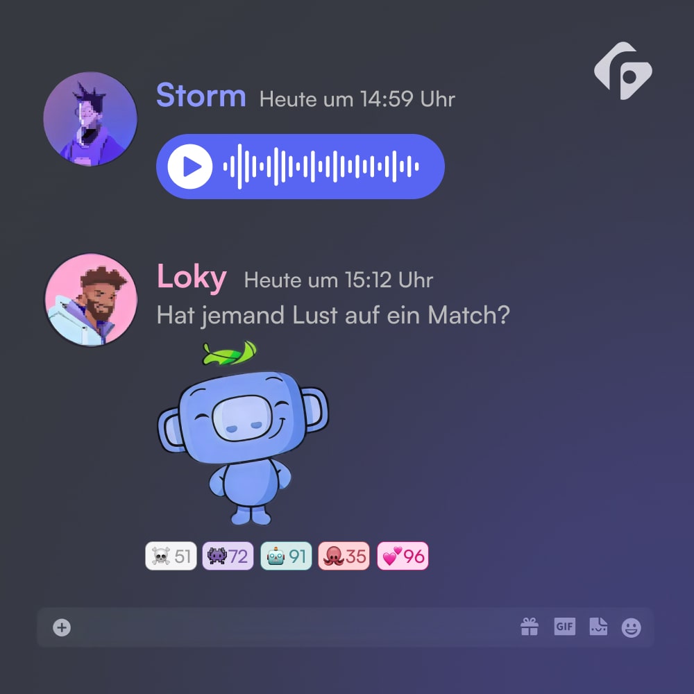 Discord-Emoji-Reaktionen