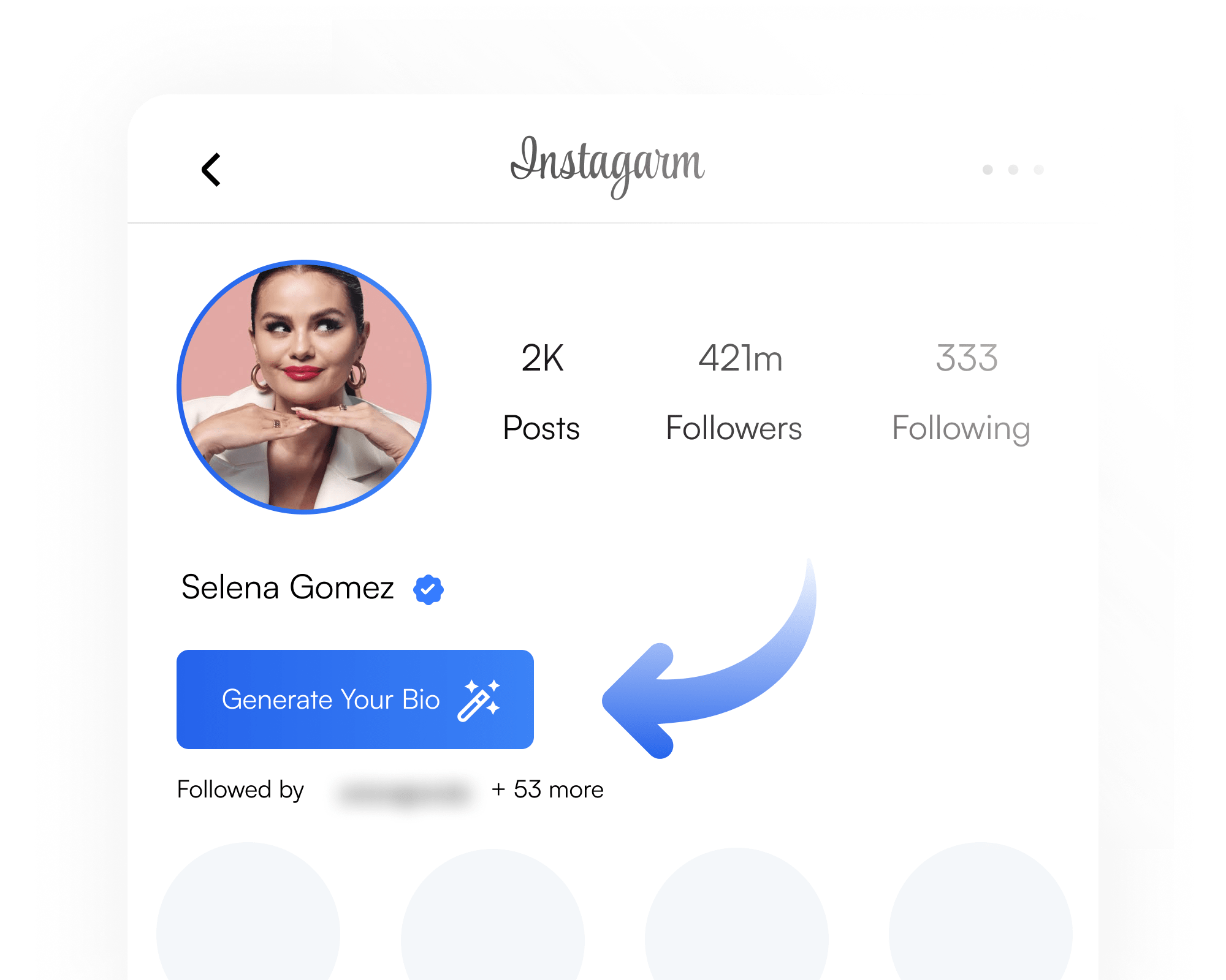 Générateur de bio Instagram