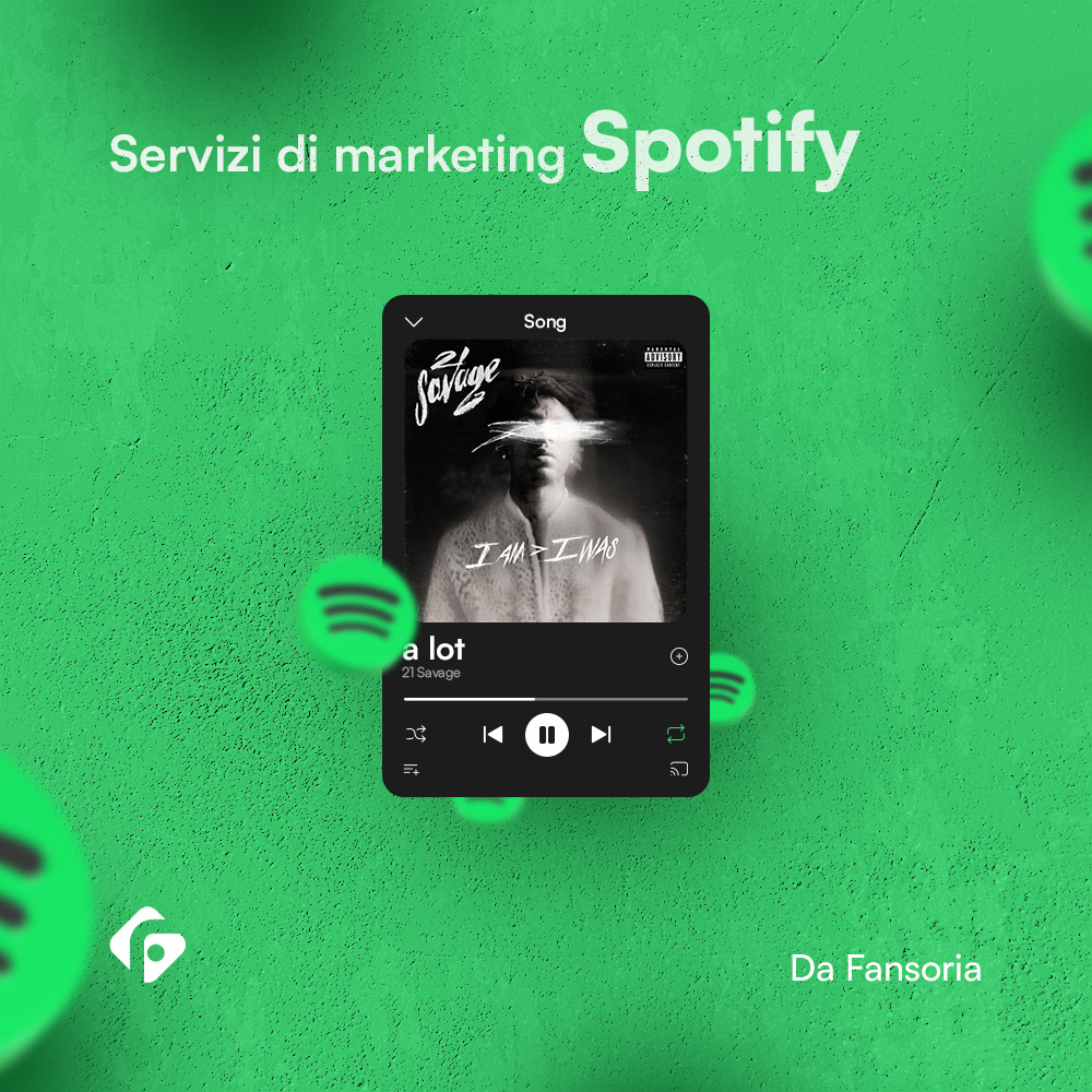 Servizio di marketing Spotify da Fansoria