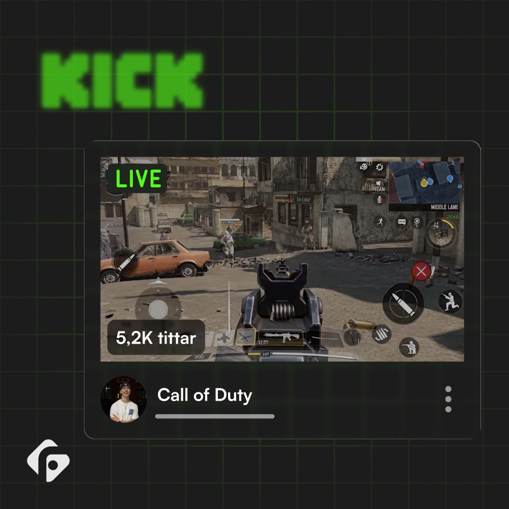 Livestream på Kick