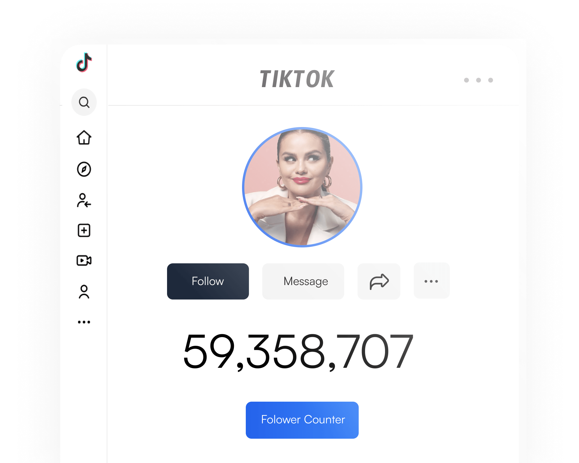 TikTok Follower Counter Tool