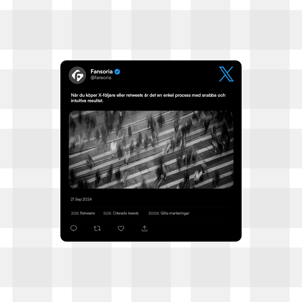 X Twitter Marknadsföringstjänster