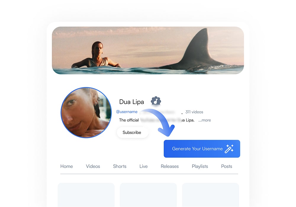 Gerador de Nome de Usuário do YouTube