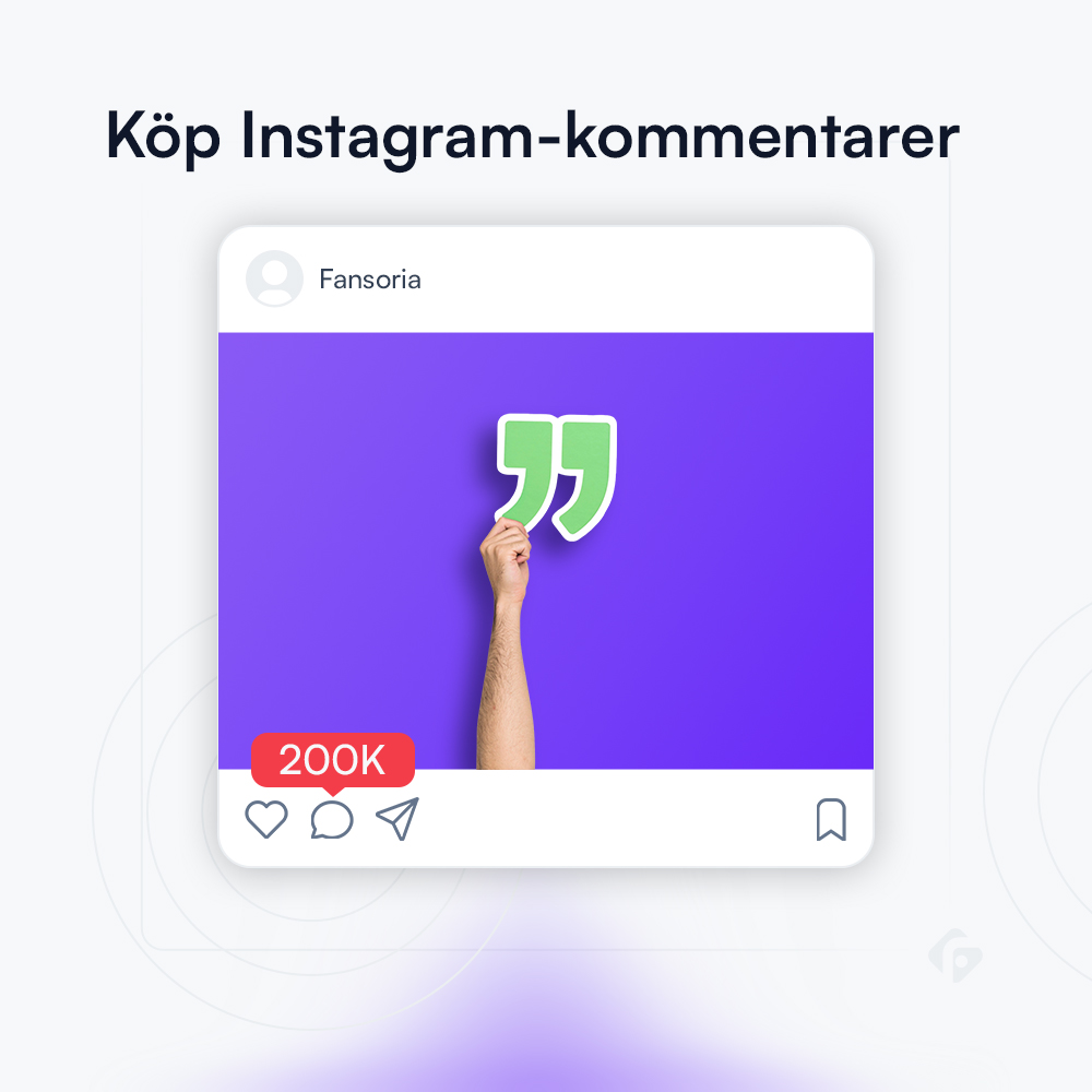 Köp Instagram Kommentarer