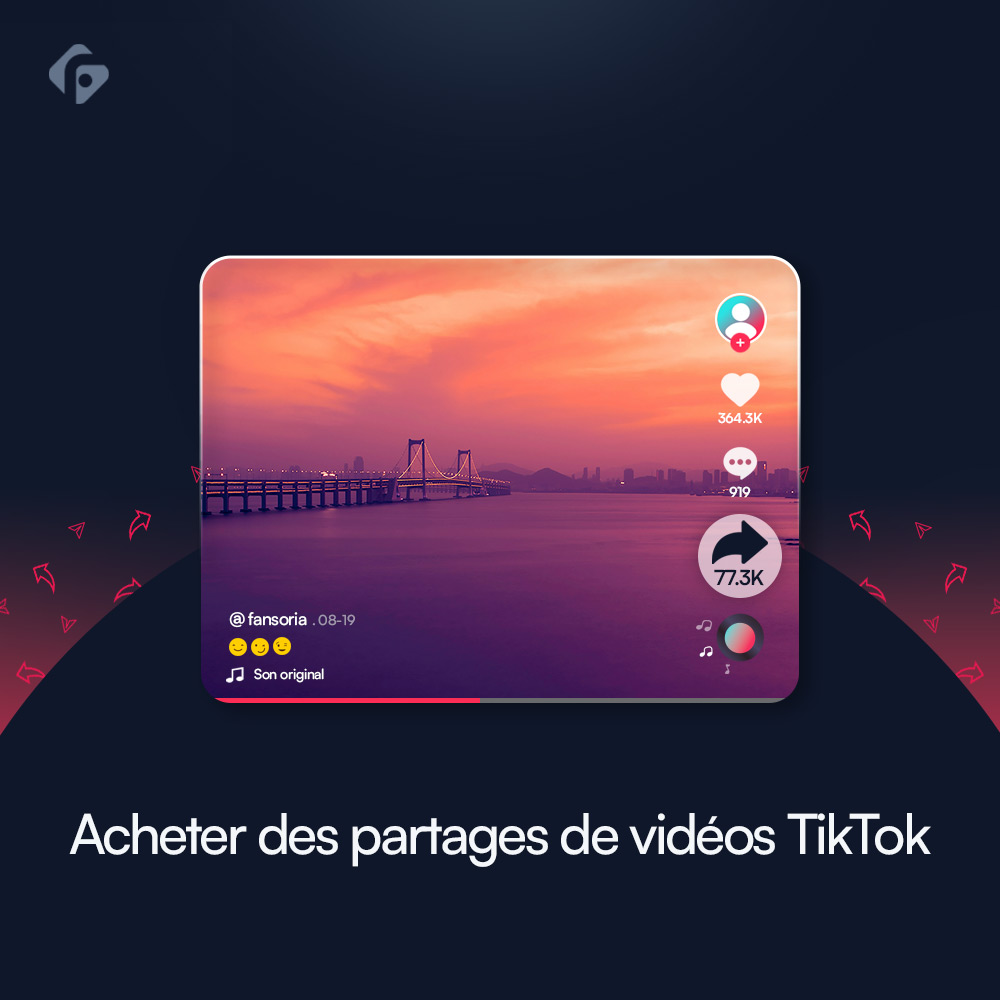Acheter des partages de vidéos TikTok